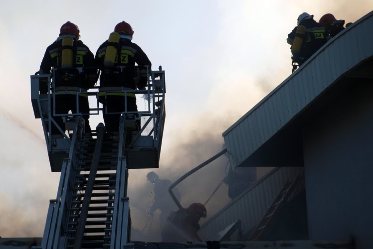 Pożar basenu w Kolbuszowej