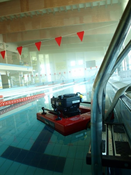 Pożar basenu w Kolbuszowej