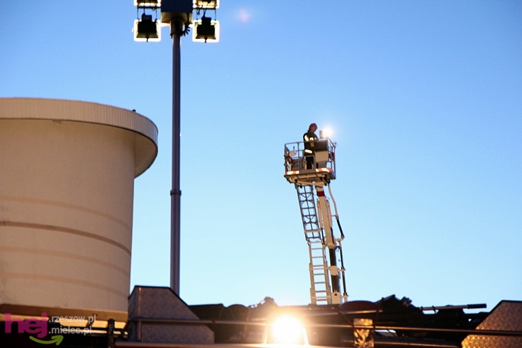 Pożar basenu w Kolbuszowej