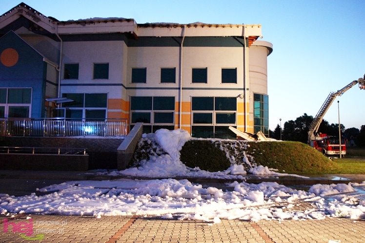 Pożar basenu w Kolbuszowej