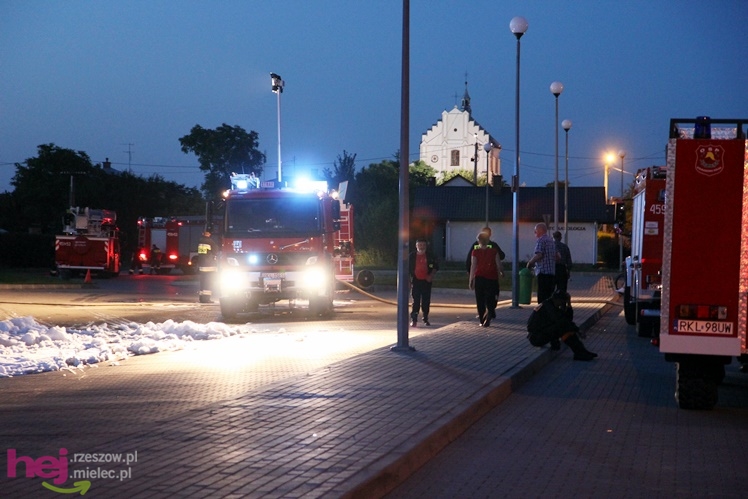 Pożar basenu w Kolbuszowej