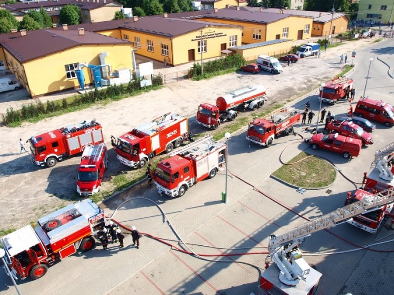 Pożar basenu w Kolbuszowej