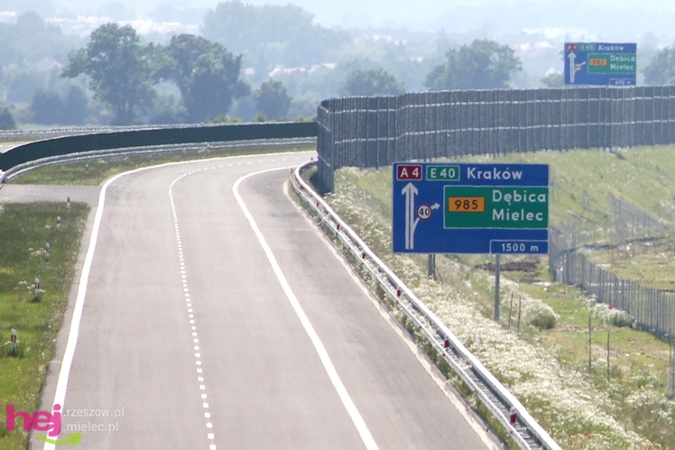 Niemal gotowy fragment autostrady A4 w okolicach Dębicy i Ropczyc