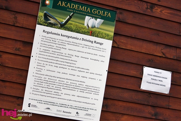 Zamkowa Akademia Golfa ruszyła w Baranowie Sandomierskim