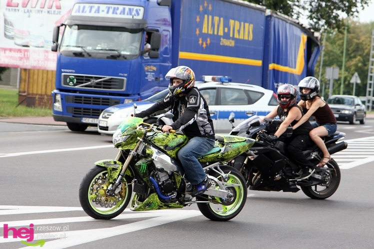Kilkaset motocykli przejechało przez Mielec