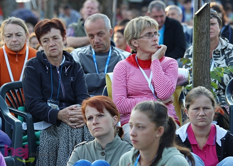 Zabawa gościła pielgrzymów w czasie porannej Eucharystii