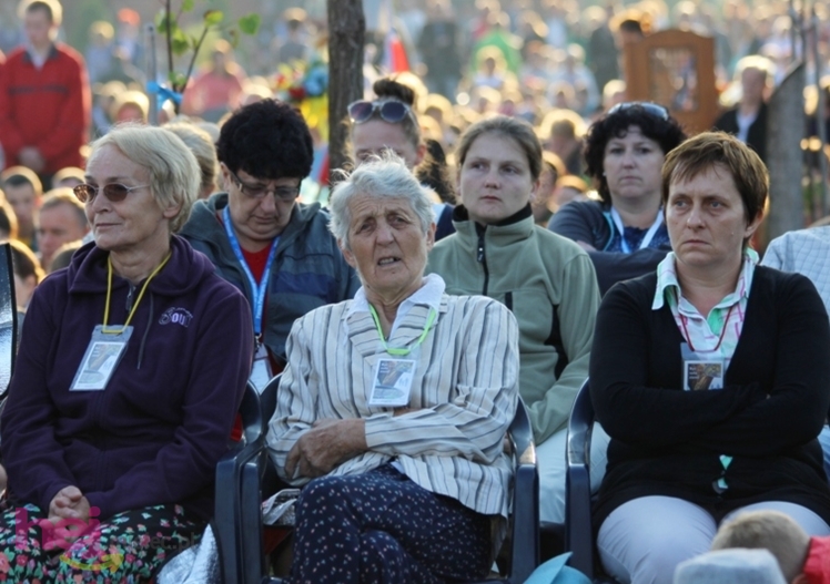Zabawa gościła pielgrzymów w czasie porannej Eucharystii