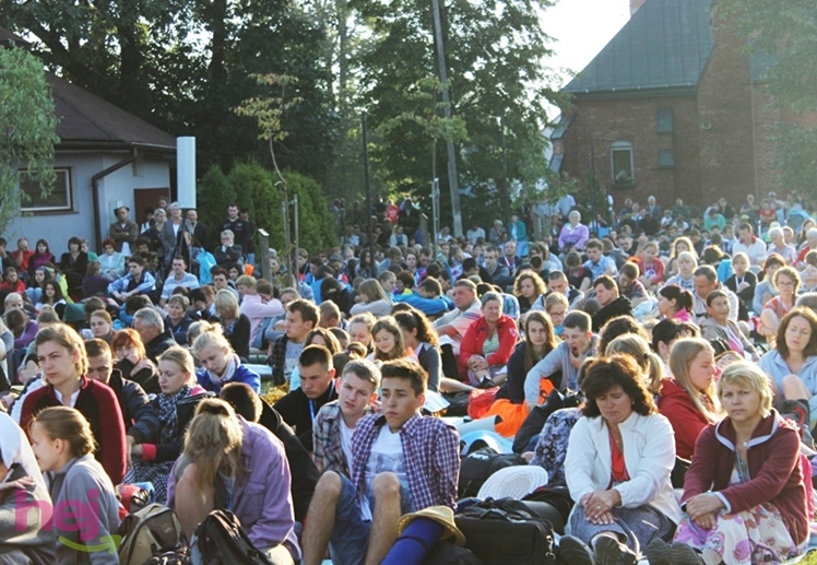 Zabawa gościła pielgrzymów w czasie porannej Eucharystii