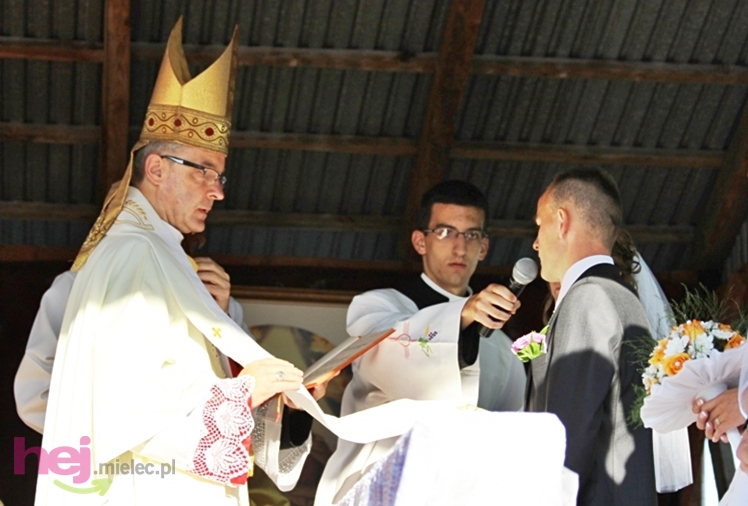 Zabawa gościła pielgrzymów w czasie porannej Eucharystii