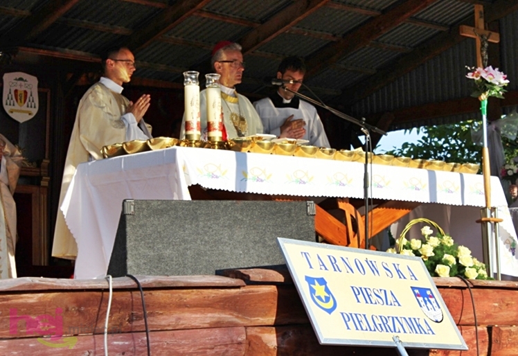 Zabawa gościła pielgrzymów w czasie porannej Eucharystii