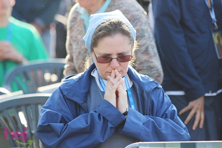 Zabawa gościła pielgrzymów w czasie porannej Eucharystii