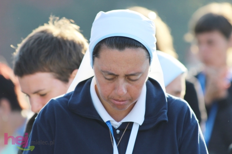 Zabawa gościła pielgrzymów w czasie porannej Eucharystii