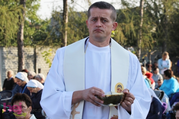 Zabawa gościła pielgrzymów w czasie porannej Eucharystii