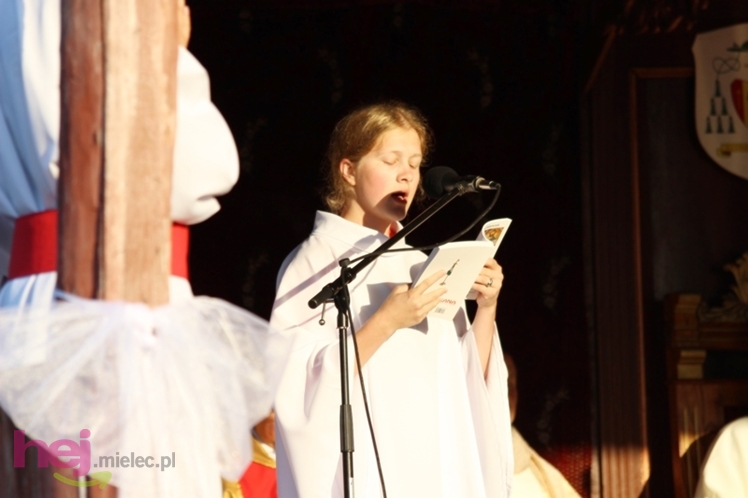 Zabawa gościła pielgrzymów w czasie porannej Eucharystii