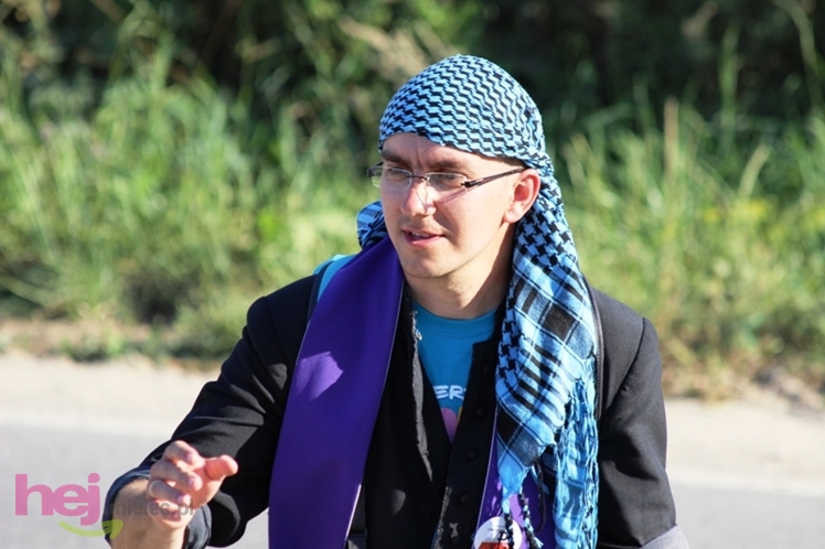 Droga długa i upalna, ale optymizmu pielgrzymom nie brakuje