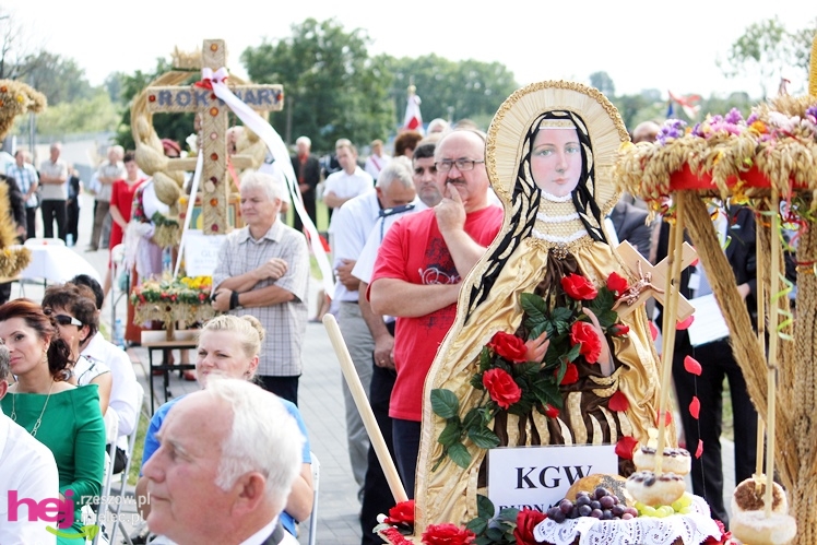 XIII Dożynki Województwa Podkarpackiego: msza polowa przy Bazylice Mniejszej - cz. I
