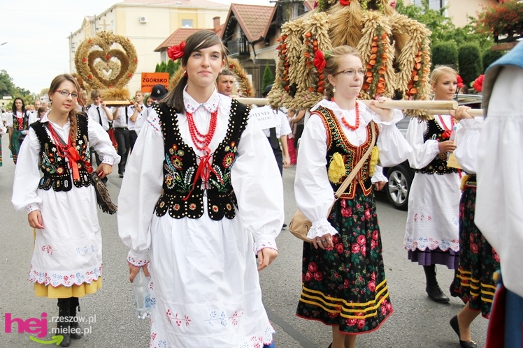 XIII Dożynki Województwa Podkarpackiego: korowód i uroczystosci na Gryfie - cz. II