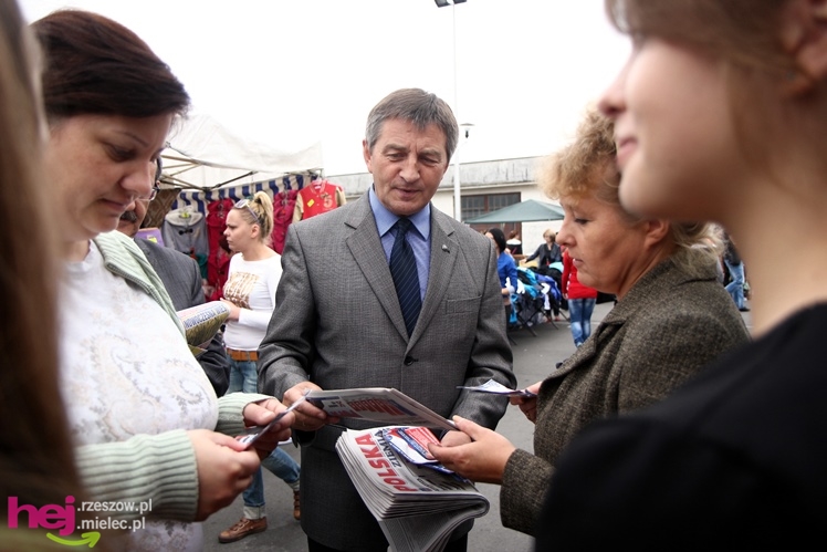 Przedwyborcza sobota w Mielcu: przyjechał klub parlamentarny PiS