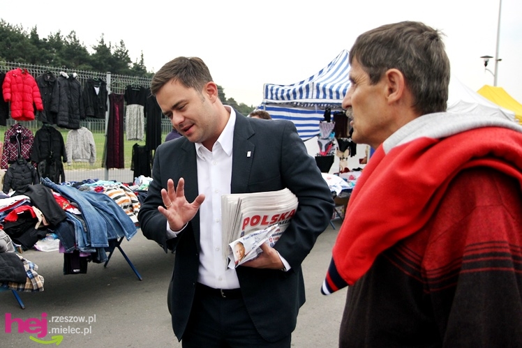 Przedwyborcza sobota w Mielcu: przyjechał klub parlamentarny PiS
