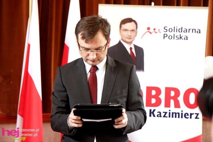 Przedwyborcza sobota w Mielcu: przyjechał klub parlamentarny Solidarnej Polski