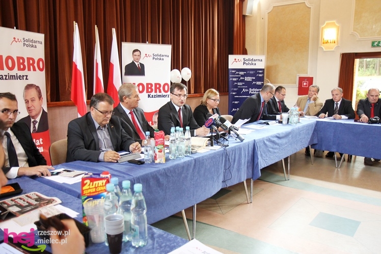 Przedwyborcza sobota w Mielcu: przyjechał klub parlamentarny Solidarnej Polski