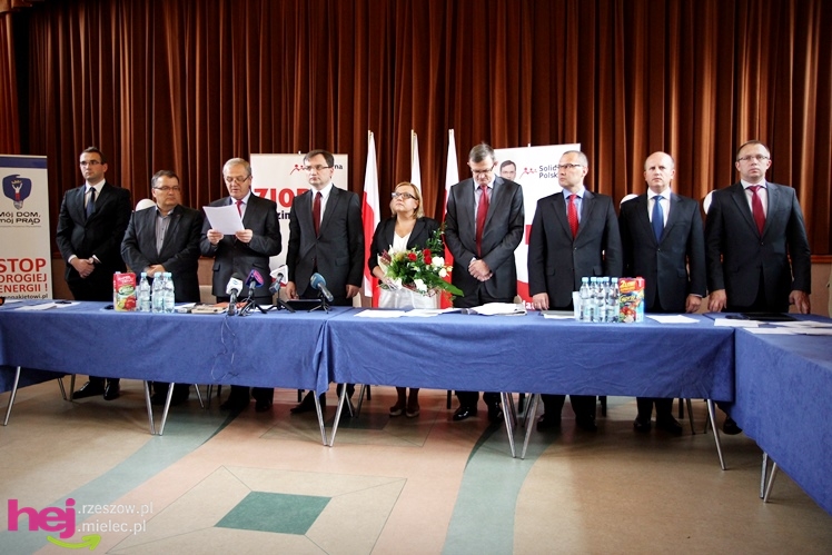 Przedwyborcza sobota w Mielcu: przyjechał klub parlamentarny Solidarnej Polski