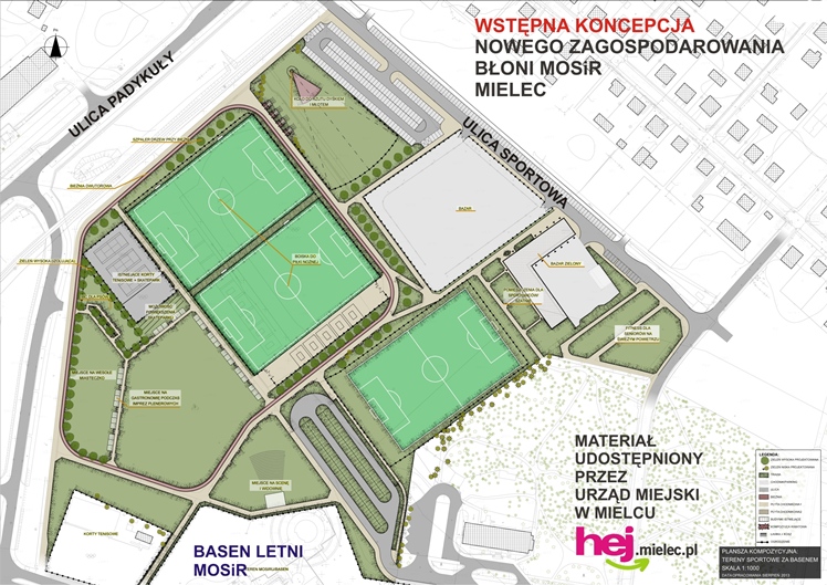 Mamy WSTĘPNE KONCEPCJE dla nowych błoni, plant i terenu po bazarze w Mielcu