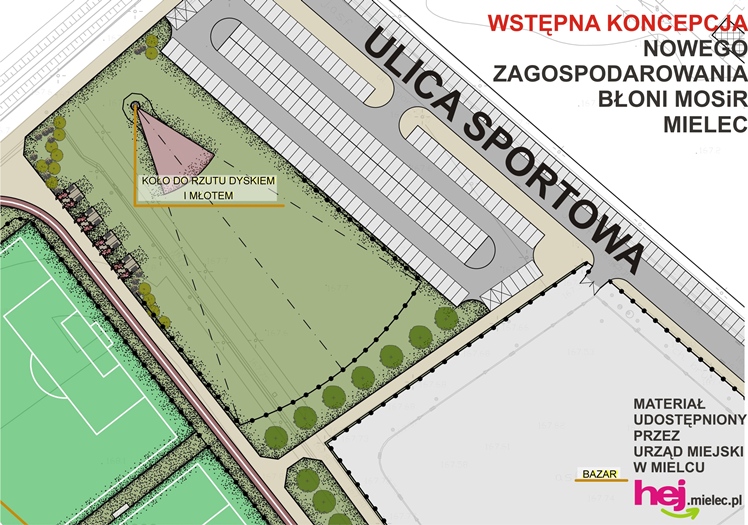 Mamy WSTĘPNE KONCEPCJE dla nowych błoni, plant i terenu po bazarze w Mielcu