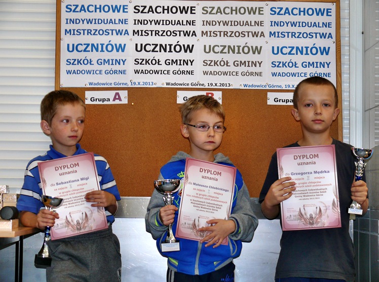 Indywidualne Mistrzostwa Uczniów Szkół z Gminy Wadowice Górne w szachach