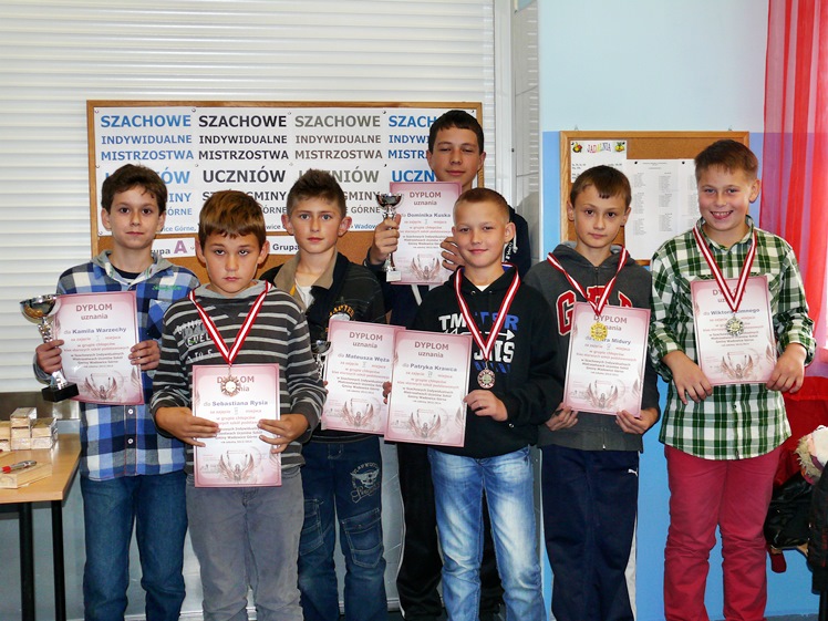 Indywidualne Mistrzostwa Uczniów Szkół z Gminy Wadowice Górne w szachach