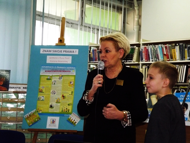 Posłanka rozmawiała z dziećmi o prawach dzieci