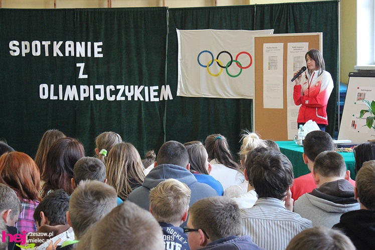 Olimpijczycy z Sokoła Mielec odwiedzili Gimnazjum numer 1