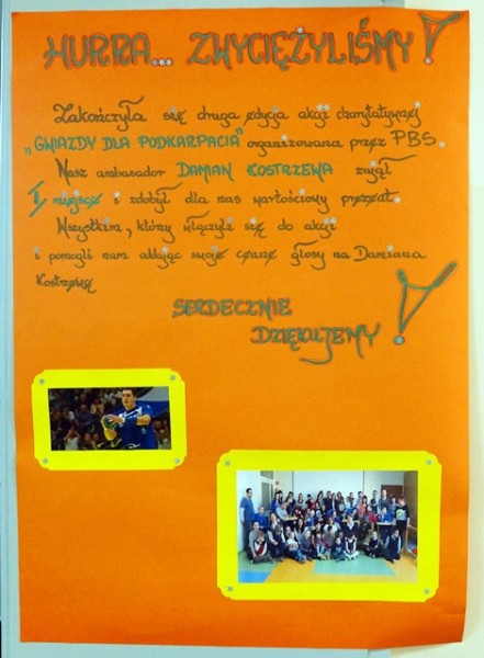 Uroczyste wręczenie nagrody konkursu ?Gwiazdy dla Podkarpacia?