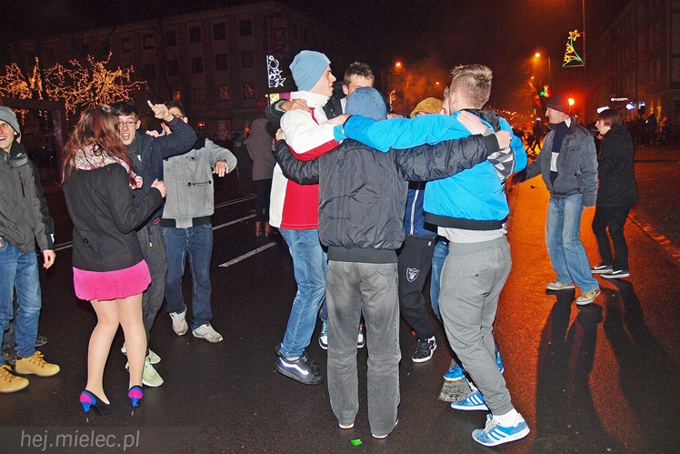 Radosne powitanie Nowego 2014 Roku na Placu Armii Krajowej