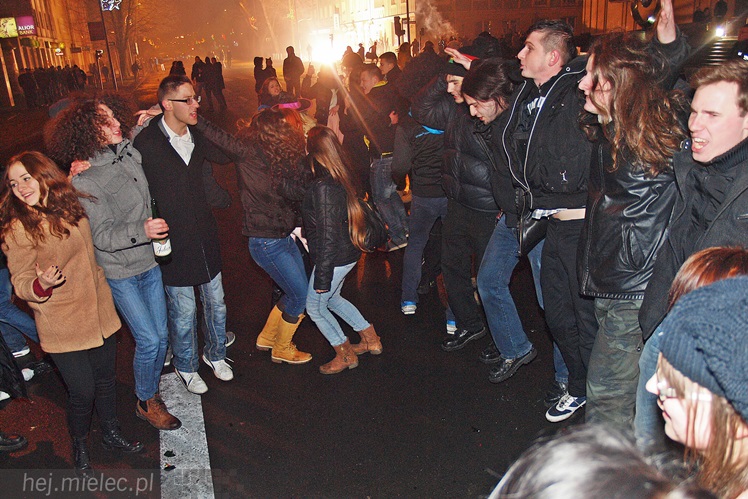 Radosne powitanie Nowego 2014 Roku na Placu Armii Krajowej