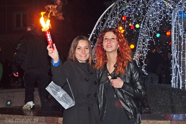 Radosne powitanie Nowego 2014 Roku na Placu Armii Krajowej