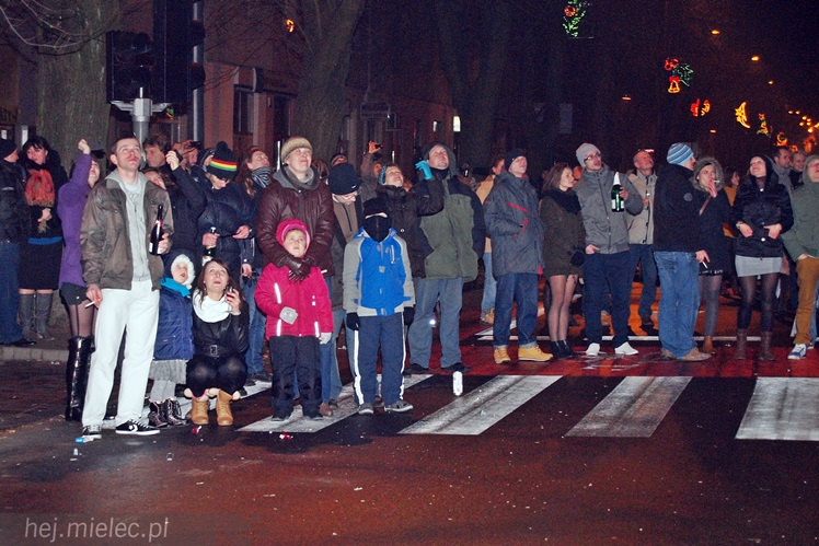 Radosne powitanie Nowego 2014 Roku na Placu Armii Krajowej