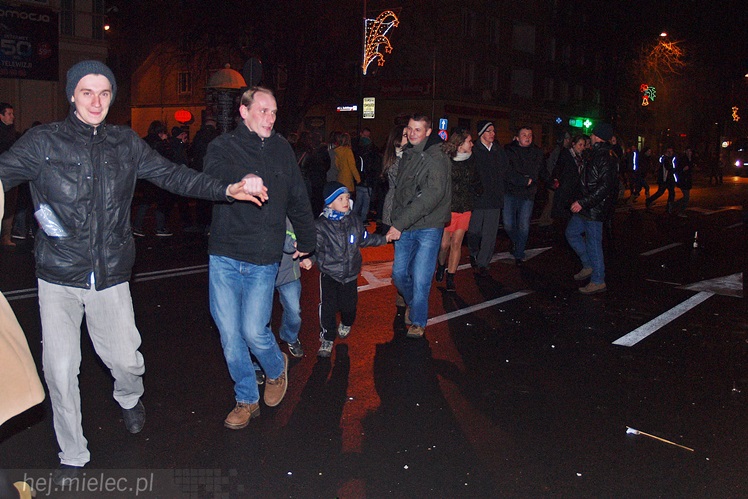 Radosne powitanie Nowego 2014 Roku na Placu Armii Krajowej