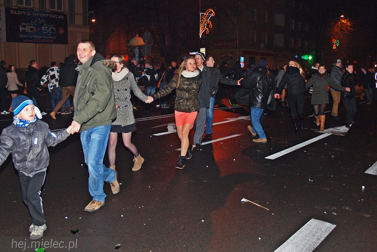 Radosne powitanie Nowego 2014 Roku na Placu Armii Krajowej