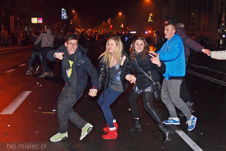 Radosne powitanie Nowego 2014 Roku na Placu Armii Krajowej