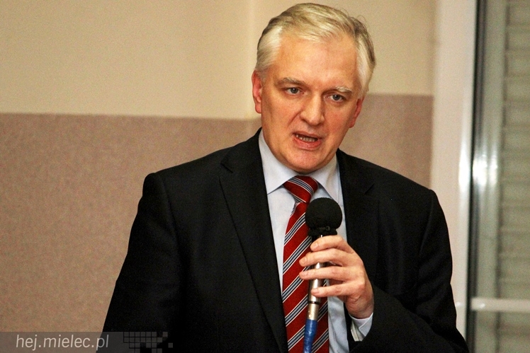 Gowin w Mielcu opowiadał o lepszej Polsce. Przyszło około 200 osób