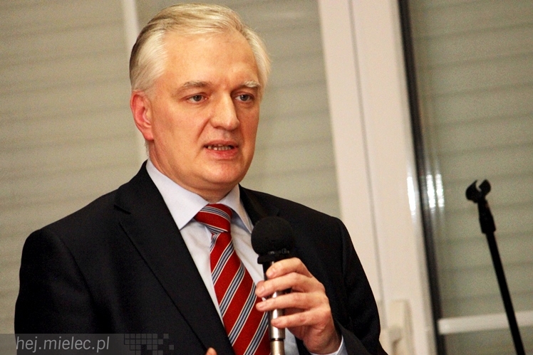 Gowin w Mielcu opowiadał o lepszej Polsce. Przyszło około 200 osób