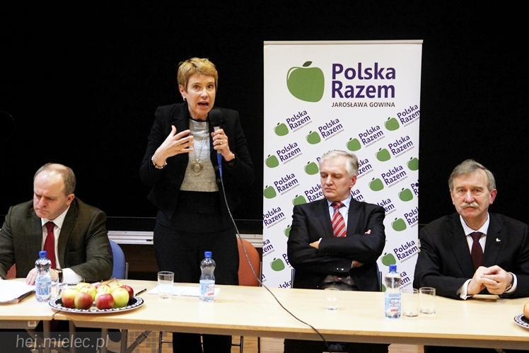 Gowin w Mielcu opowiadał o lepszej Polsce. Przyszło około 200 osób