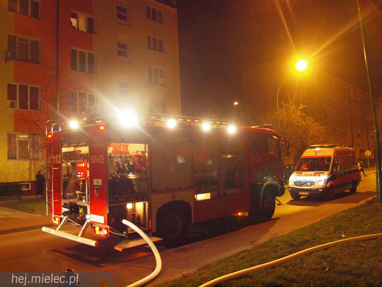 Na Kochanowskiego spaliła się piwnica w bloku mieszkalnym