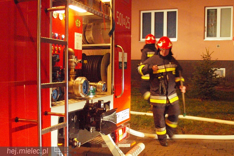 Na Kochanowskiego spaliła się piwnica w bloku mieszkalnym