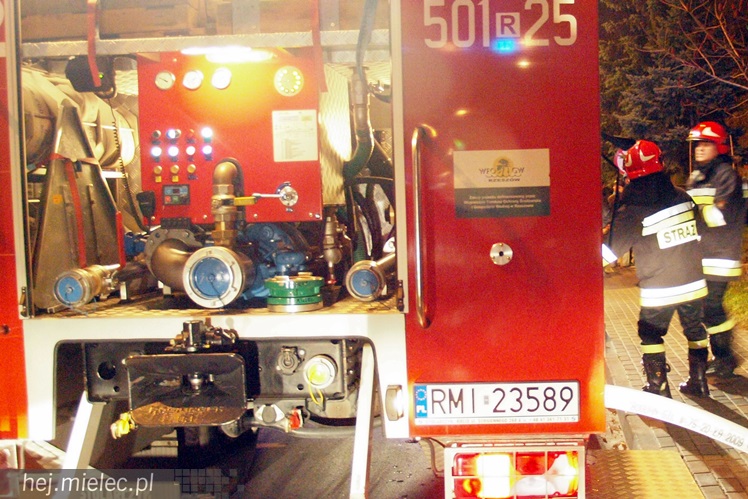 Na Kochanowskiego spaliła się piwnica w bloku mieszkalnym