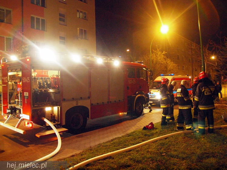 Na Kochanowskiego spaliła się piwnica w bloku mieszkalnym
