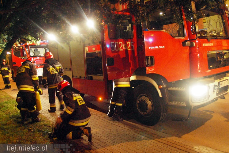Na Kochanowskiego spaliła się piwnica w bloku mieszkalnym