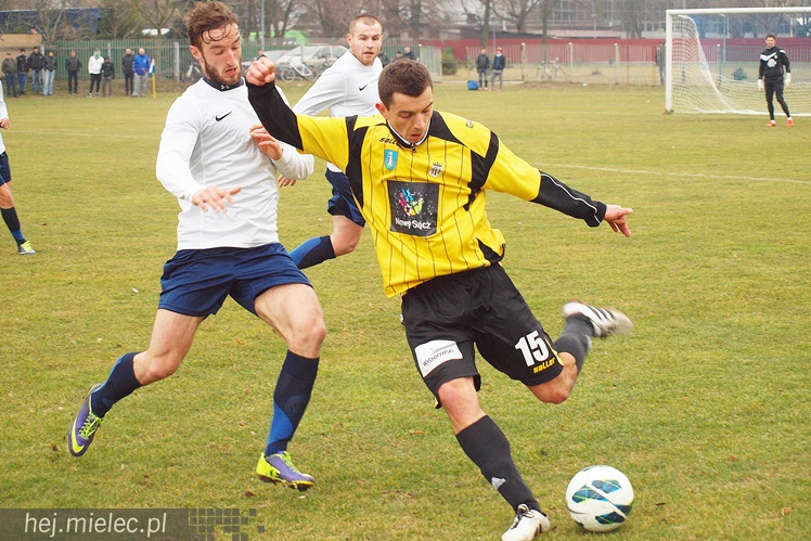 Porażka z Sandecją Nowy Sącz w meczu sparingowym