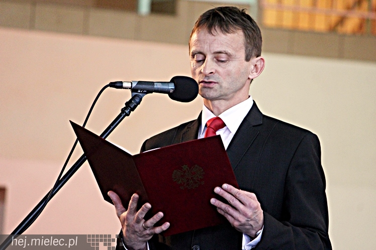 Uroczystość nadania imienia Leszka Deptuły Gimnazjum w Wadowicach Górnych